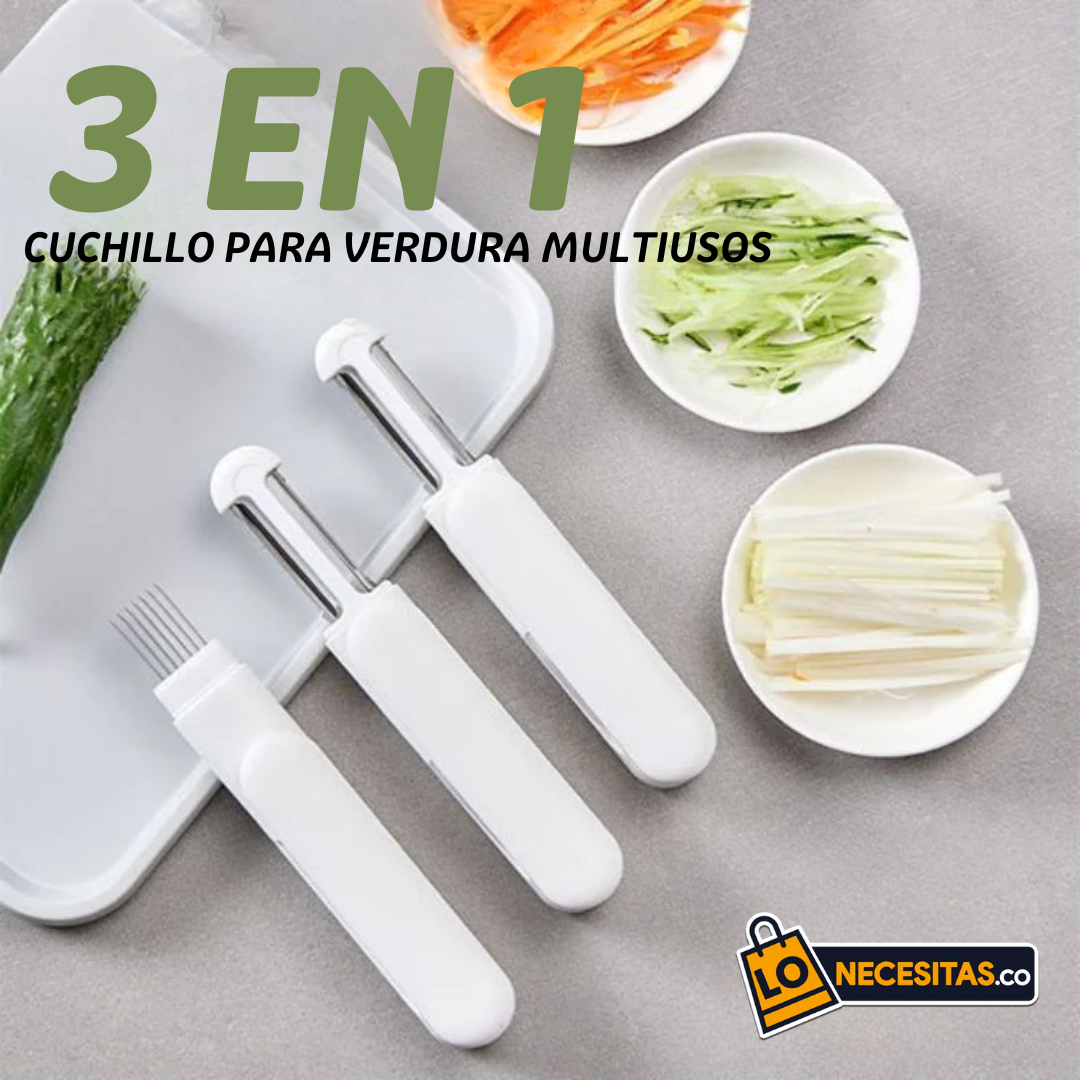 Corta Verduras Multifuncional 3 en 1