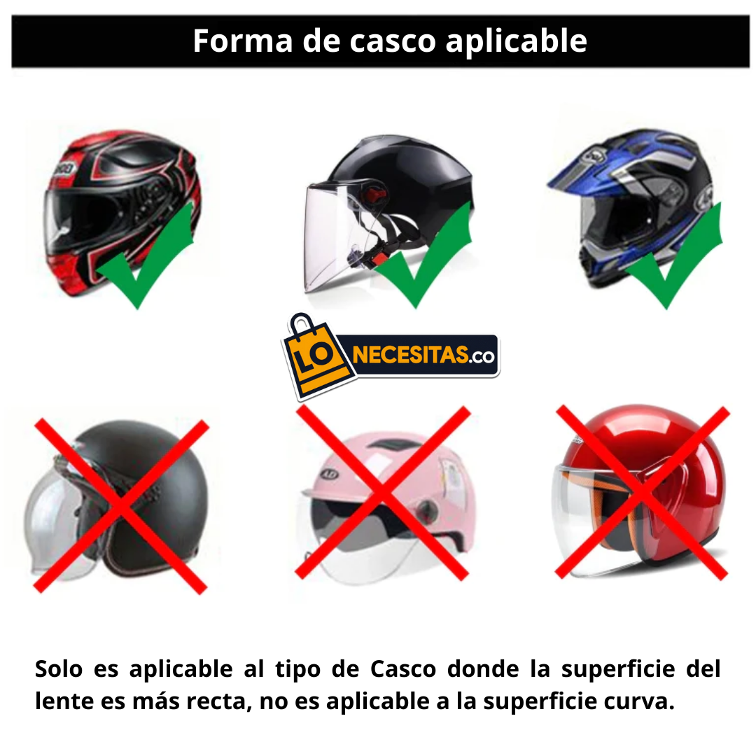 Película Anti-Empañante para Casco de Moto