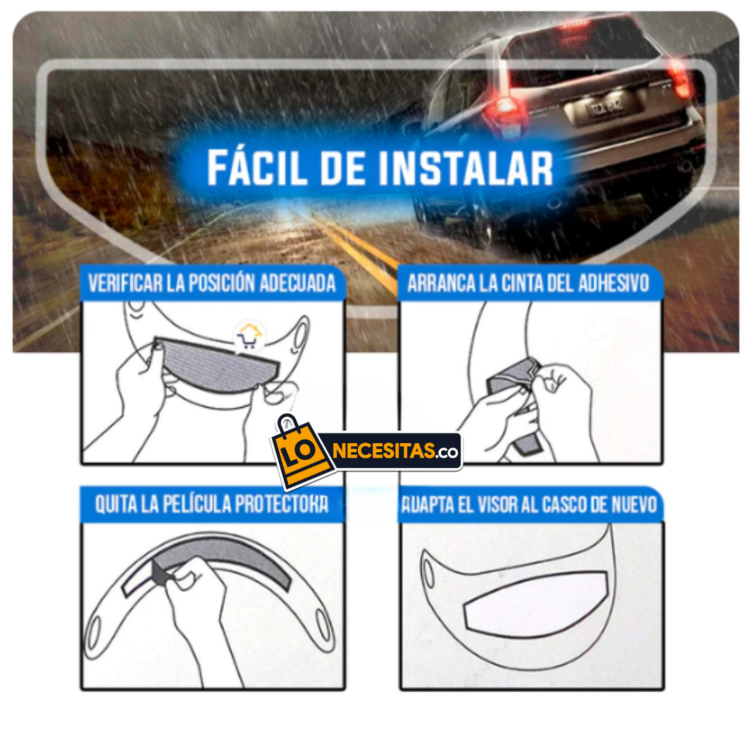 Película Anti-Empañante para Casco de Moto