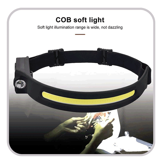 Linterna LED para cabeza recargable