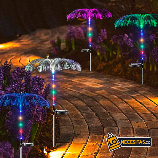 Luces Solares Decorativas Multicolores Para Jardin | 2 UNIDADES