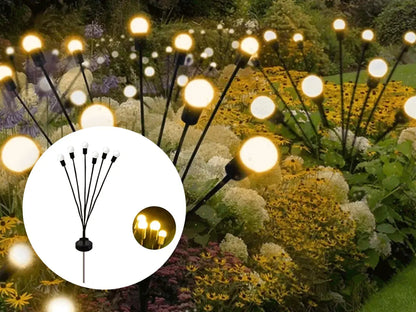 MagicGlow® / Luces tipo luciérnagas para jardín x 4 unidades