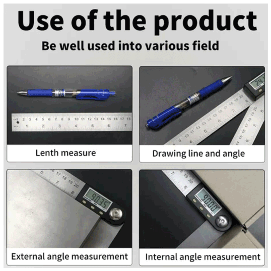 ÁnguloPro® REGLA DE ÁNGULOS 360°