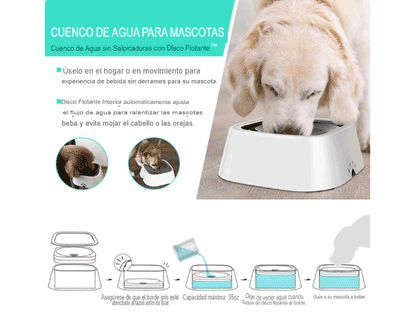 AquaCanino™ / BEBEDERO ANTIDERRAMES MASCOTAS