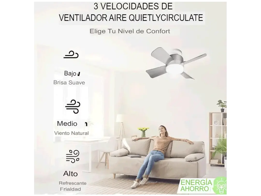 LumenAire® / Lámpara con ventilador