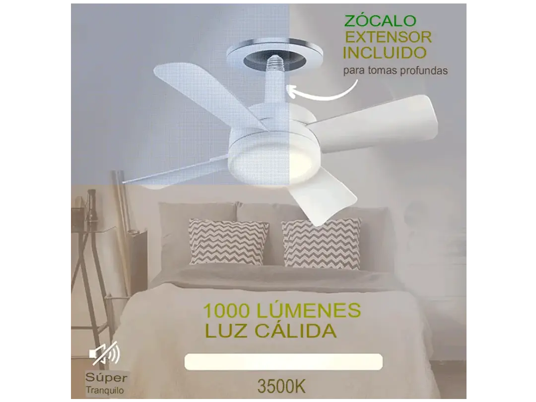 LumenAire® / Lámpara con ventilador