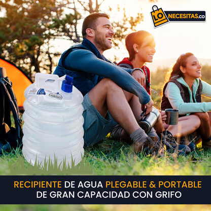 Recipiente de Agua Plegable de 10 Litros