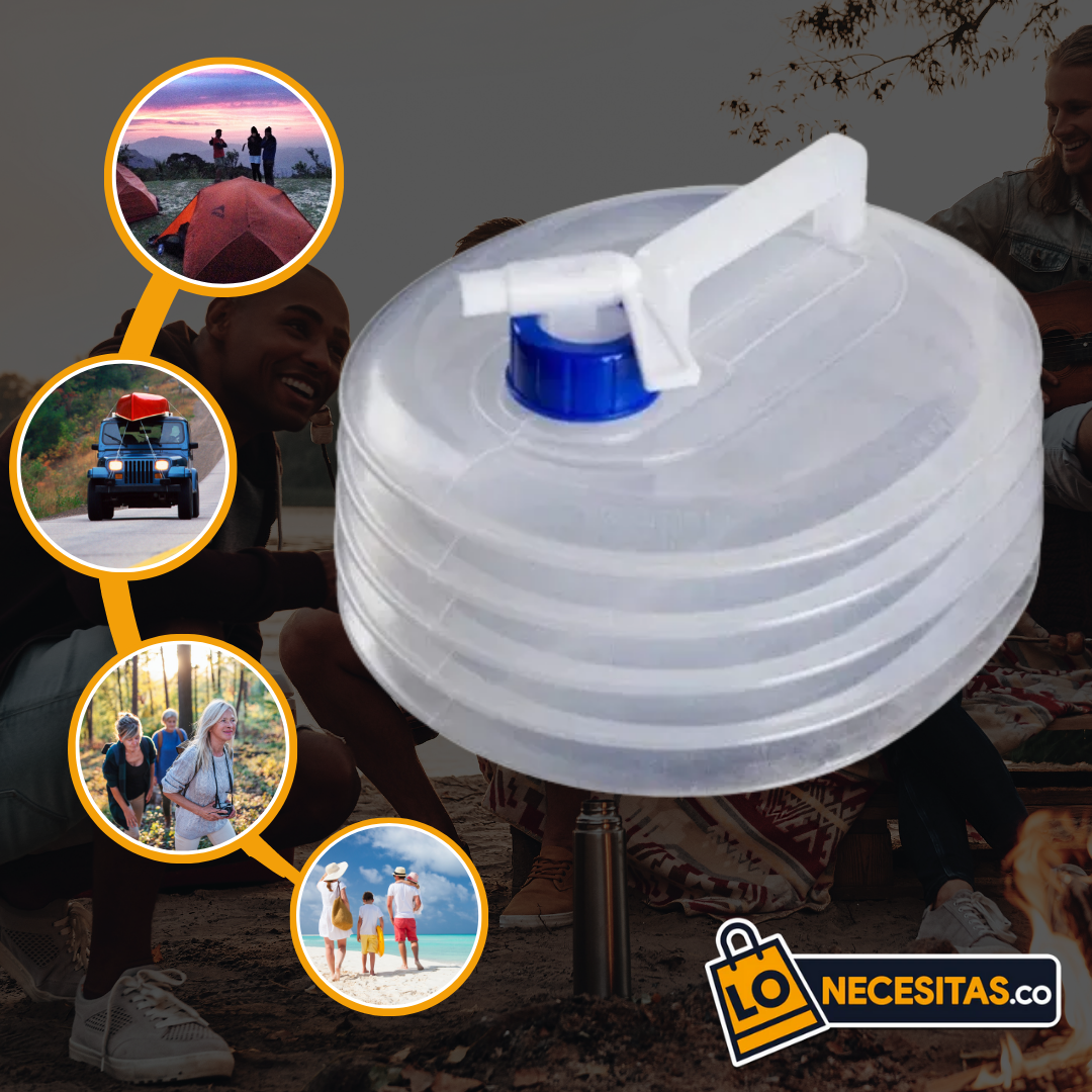 Recipiente de Agua Plegable de 10 Litros