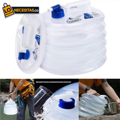 Recipiente de Agua Plegable de 10 Litros