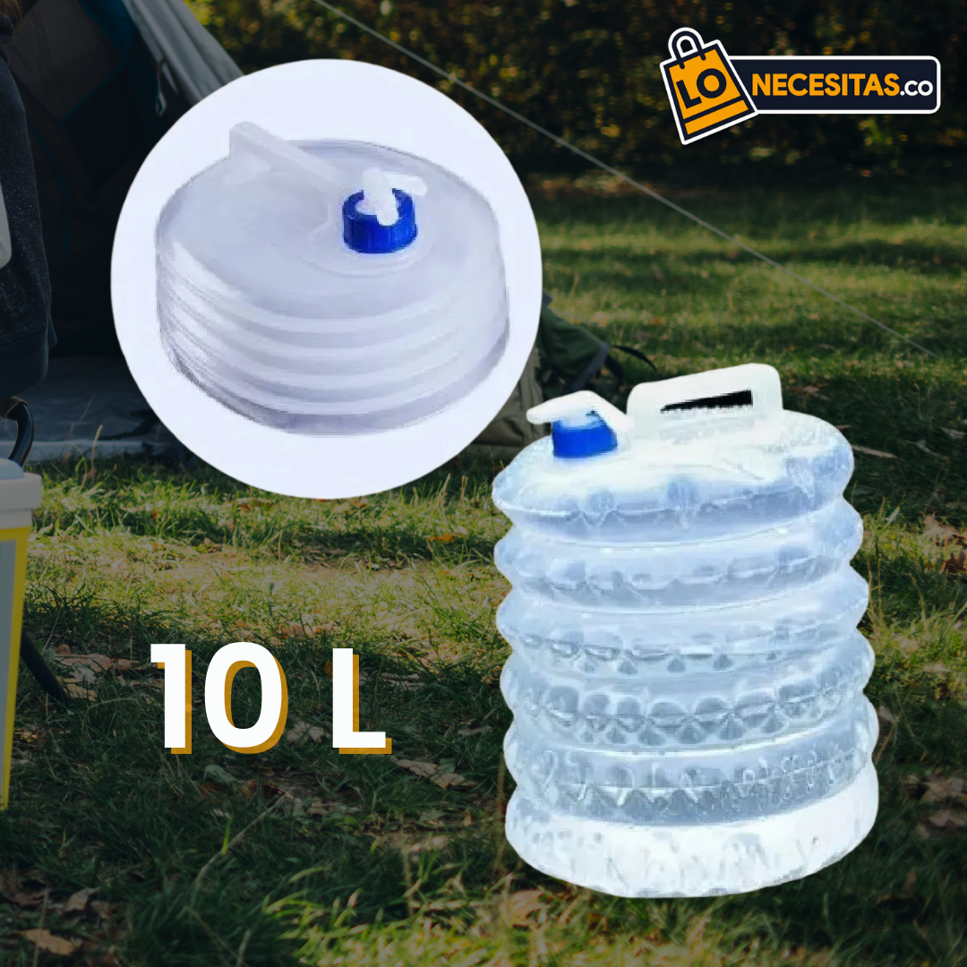 Recipiente de Agua Plegable de 10 Litros